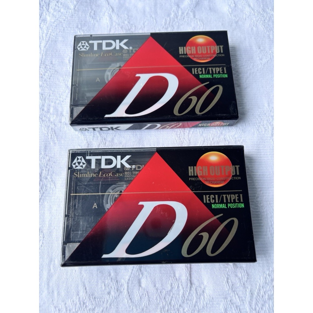 TDK D-60 Cassette Tape - 2 Pack